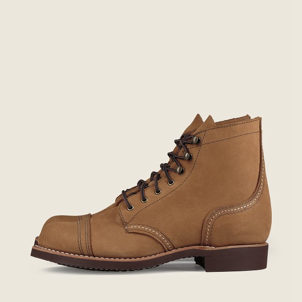 Bottes Red Wing Heritage - Iron Ranger - Short Chinook Cuir - Kaki - Femme 530XKVQCN